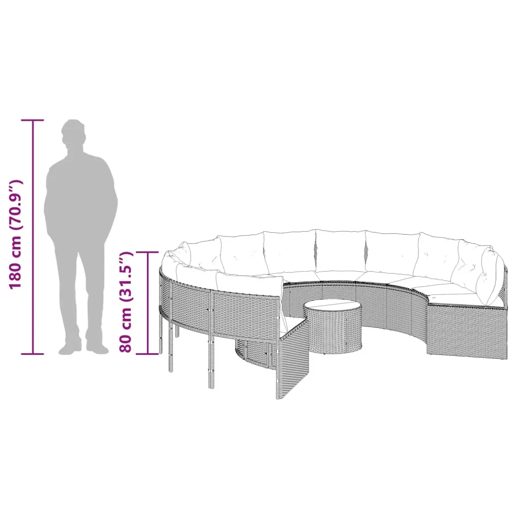 sofa-ogrodowa-stolik-i-poduszki-okragla-czarny-polirattan-stan-nowy