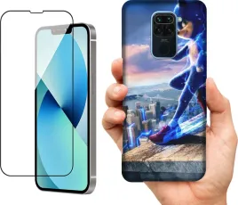 etui-na-xiaomi-redmi-note-9-wzory-sonic-szklo