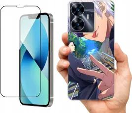 etui-na-realme-c55-wzory-jujutsu-kaisen-szklo