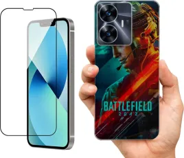 etui-na-realme-c55-wzory-battlefield-szklo