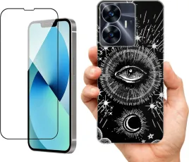 etui-na-realme-c55-wzory-mystic-szklo