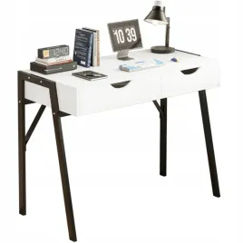 biurko-nowoczesne-z-szufladami-biale-na-czarnych-nogach-premium-loft-80-cm