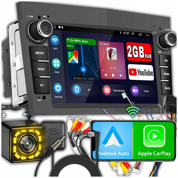 RADIO do OPEL VECTRA C ZAFIRA ASTRA H VIVARO MERIVA SIGNUM ANDROID CARPLAY