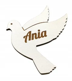 komunia-dekoracja-ozdoby-golab-golabek-imie-bialy