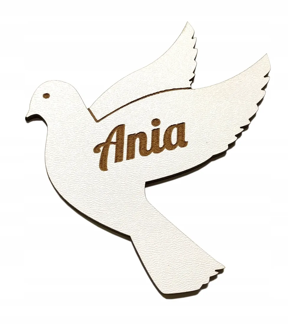 komunia-dekoracja-ozdoby-golab-golabek-imie-bialy