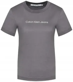 t-shirt-damski-calvin-klein-jeans-szary-z-logo-xs