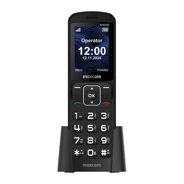 ﻿TELEFON BEZPRZEWODOWY STACJONARNY NA KARTĘ SIM MM34D 4G DUŻE KLAWISZE