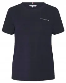 t-shirt-damski-tommy-hilfiger-granatowy-z-logo-xs