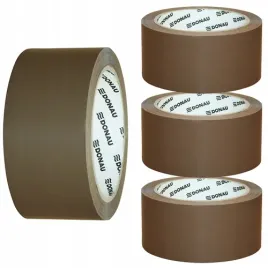 tasma-pakowa-do-wysylek-brazowa-donau-66m-hot-melt-ultra-strong-3-szt