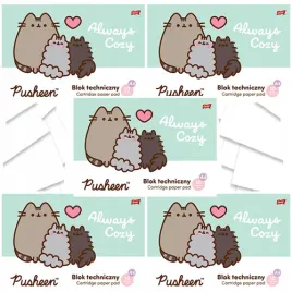 blok-techniczny-a4-bialy-10k-kot-pusheen-szkolny-st-majewski-5-sztuk