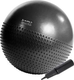 pilka-gimnastyczna-masujaca-fitness-hms-yb03n-75cm-czarna
