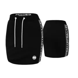 pitbull-west-coast-spodnica-skirt-damska-dresowa-french-terry-czarna-xs
