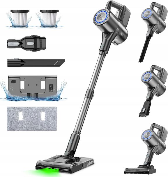 Odkurzacz bezprzewodowy LED ECO 6w1 VersLife S7 PLUS 450W 40000 PA + MOPO