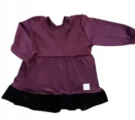 sukienka-fioletowo-czarna-welur-super-soft-rozmiar-146