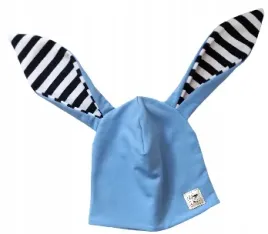 czapka-krolik-blekit-z-paskami