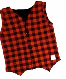 kamizelka-krata-czerwona-z-czarnym-rozmiar-98