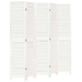 parawan-pokojowy-5-panelowy-bialy-lite-drewno-paulowni