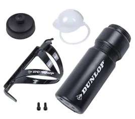 bidon-rowerowy-dunlop-750ml-z-koszykiem-czarny