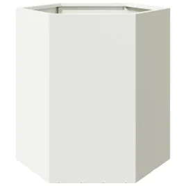 donica-ogrodowa-biala-szesciokatna-46x40x45-cm-stalowa