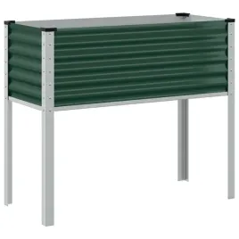 donica-ogrodowa-zielona-100x45x90-cm-stalowa