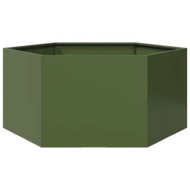 donica-ogrodowa-oliwkowa-szesciokatna-104x90x45-cm-stalowa