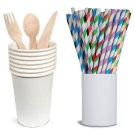 zestaw-sztucce-jednorazowe-slomki-papierowe-kubek-250ml-kubki-100szt