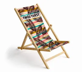lezak-liscie-palmy-na-kolorowych-paskach-z-twoim-tekstem-l37