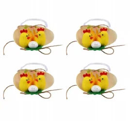 kurczak-dekoracja-wielkanocna-w-skorupce-jajka-zawieszka-zestaw-4szt