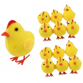 dekoracja-stroik-koszyczek-kurczaczek-wielkanocny-kurczak-kura-zestaw-12szt
