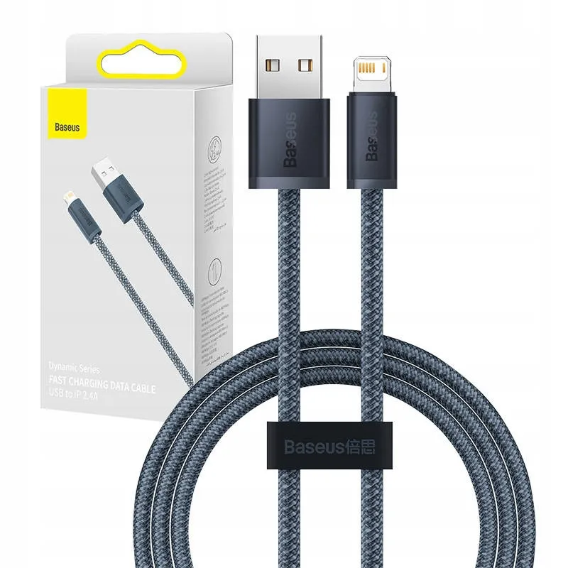 kabel-usb-do-lightning-baseus-dynamic-series-2-4a-2m-szary-stan-nowy