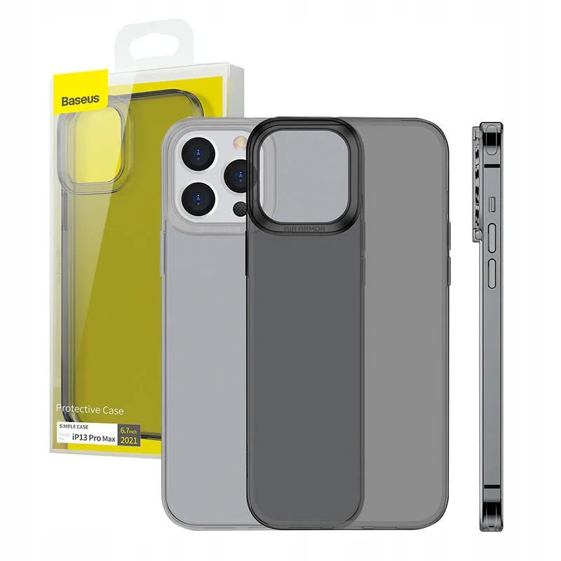 przezroczyste-etui-baseus-simple-do-iphone-13-pro-max-szare-stan-nowy