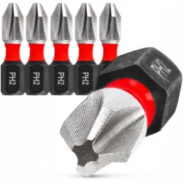 5x-bit-udarowy-wkretarki-ph2-25mm-milwaukee-koncowka-magnetyczna-krotki