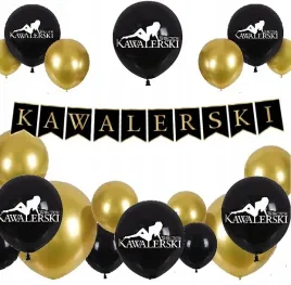 balony-zestaw-dekoracji-baner-wieczor-kawalerski