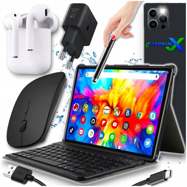 TABLET TAB 900 mini LAPTOP 4G SIM LTE 12/512GB 8800mAh WIFI GPS ZESTAW ETUI