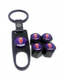 saab-zestaw-nakretki-na-wentyle-z-brelokiem