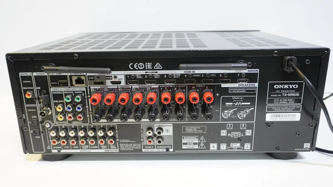 Amplituner 7.2 Onkyo TX-NR656 ARC 4K HDR ATMOS WiFi BLUETOOTH