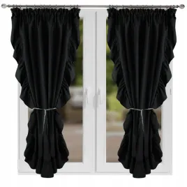zaslona-do-salonu-sypialni-gladka-falbany-250x150-czarne-zaslony-komplet