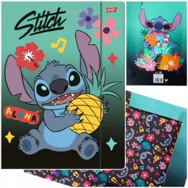 teczka-z-gumka-a4-stitch-mint-aloha-kartonowa-na-rysunki-dokumenty-ananas