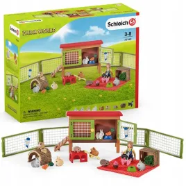 schleich-piknik-ze-zwierzetami-krolik-kotek-swinka-morska-oryginalny-zestaw