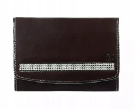 portfel-damski-ella-swarovski-brazowy