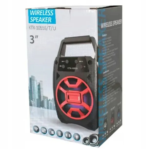 glosnik-bezprzewodowy-bluetooth-red-stan-opakowania-oryginalne