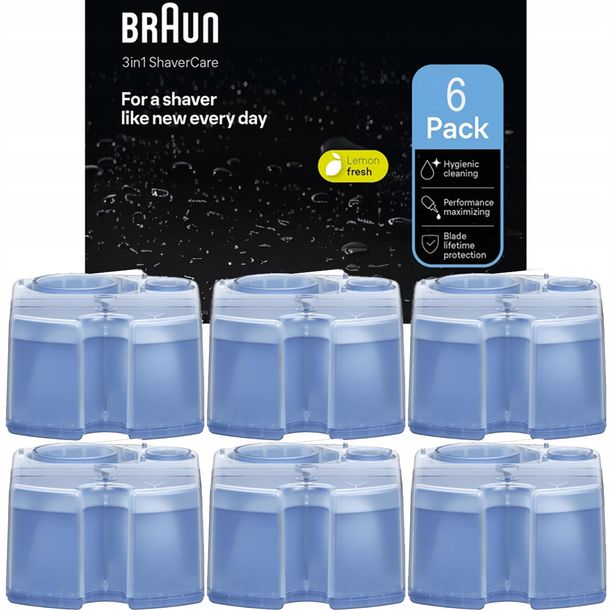﻿Braun CCR 5+1 Clean & Renew Lemon Wkład Płyn Golarek