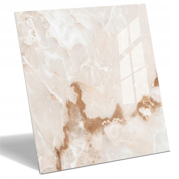 ﻿GRES PŁYTKI PODŁOGOWE DO ŁAZIENKI SALONU KUCHNI 60x60 JASNY MARMUR POŁYSK