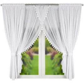 firanka-wolaowa-biala-z-pomponami-zaslony-biale-welurowe-komplet-160x400