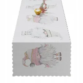bieznik-bialy-swiateczny-skrzaty-szare-38x160-boze-narodzenie-gnomy-rozowy