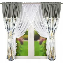 komplet-zaslony-w-liscie-firanka-woalowa-pompony-160x400-cm-bezowo-szary