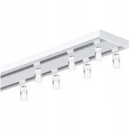 karnisz-szyna-sufitowa-aluminiowa-alu-podwojna-biala-zabki-agrafki-200-cm