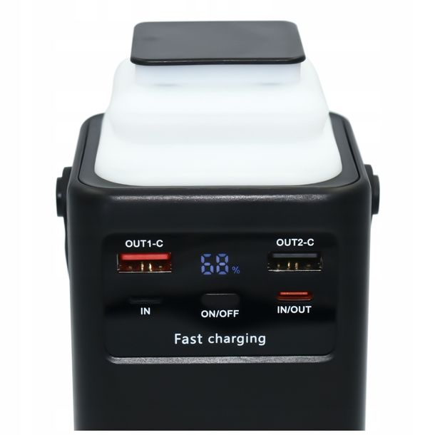 ﻿DUŻY POWERBANK 50000 mah FUMO Z SZYBKIM ŁADOWANIEM LATARKA + KABLE QC PD