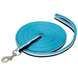lonza-dla-konia-start-threestripe-8m-nylonowa-petrol-biala-granatowa