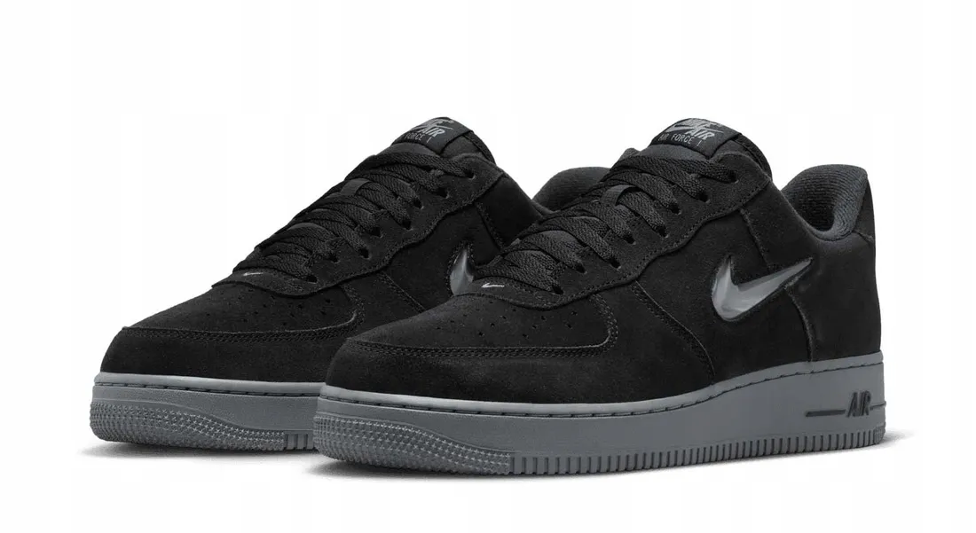 Męskie Buty Nike Air Force 1 Jewel HQ3827 002 Czarne Skóra R